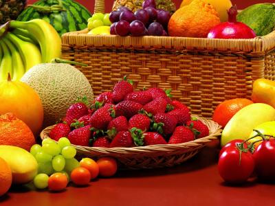 草莓，蔬菜，西红柿，金橘，水果，浆果