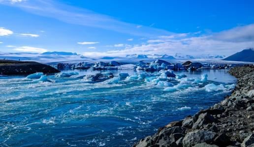冰岛，冰，海洋，岸，性质