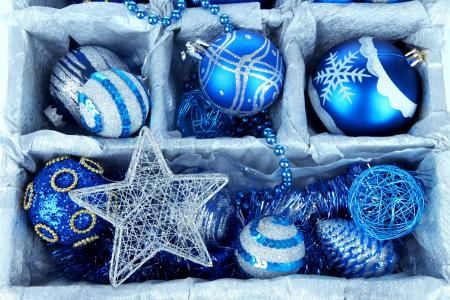 新年，圣诞节，新年，圣诞节，玩具，新年，球，球，蓝色，锥，珠，框，风景，冬天，假期