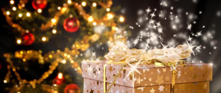 新的一年，圣诞节，毛皮树，玩具，礼物，心情，星星