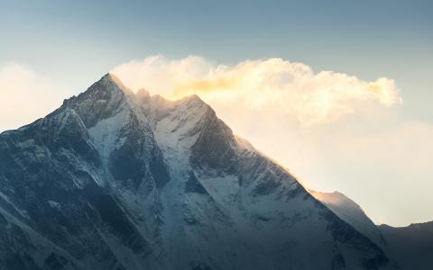山，洛子峰，雪，尼泊尔
