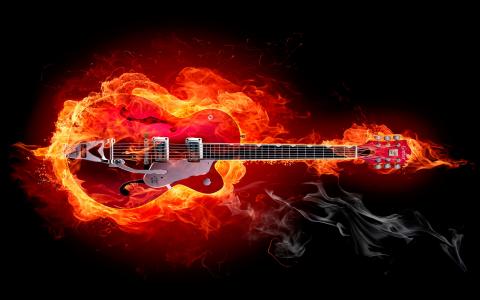 吉他，着火了