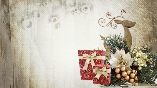 圣诞节，鹿，玩具，首饰，礼物