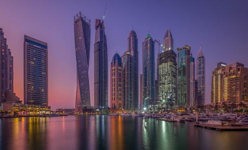 迪拜，阿联酋，高层建筑