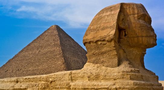 埃及，狮身人面像，雕像，金字塔，沙，沙漠，建筑，古埃及，埃及，Sfinks，金字塔，沙漠