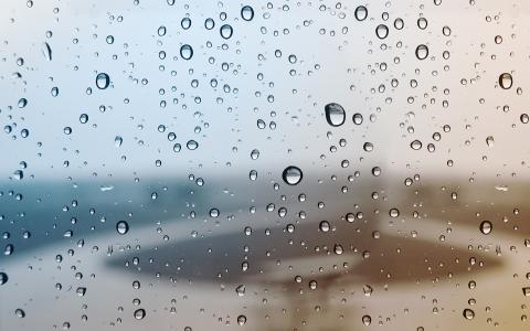 宏，窗口，窗口，玻璃，玻璃，下降，水，雨，下雨，滴，背景