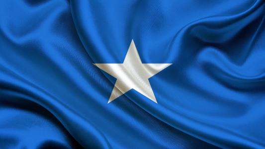 索马里，国旗，3d，索马里，国旗