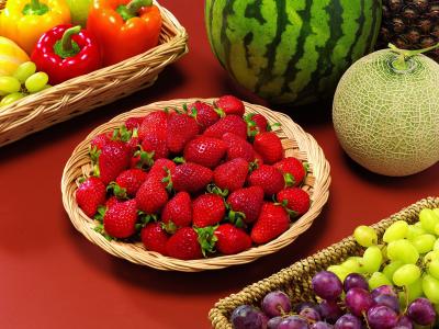 西瓜，草莓，蔬菜，瓜，水果，浆果，辣椒粉