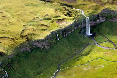 冰岛，瀑布，美丽