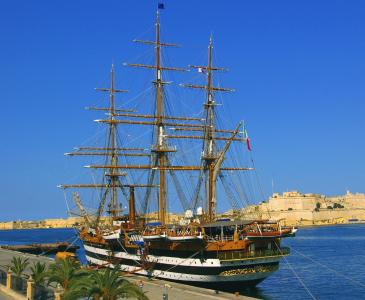 马耳他，瓦莱塔，帆船，亚美利哥·韦斯普奇