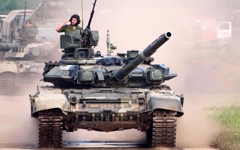 油罐车，坦克，俄罗斯联邦主战坦克T-90
