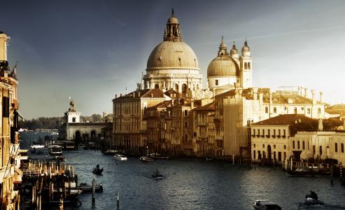 威尼斯，贡多拉，意大利，威尼斯，建筑物，意大利，小船，运河