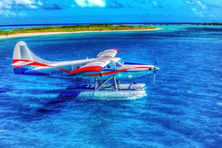 水上飞机，干燥的Tortugas，国家公园，佛罗里达