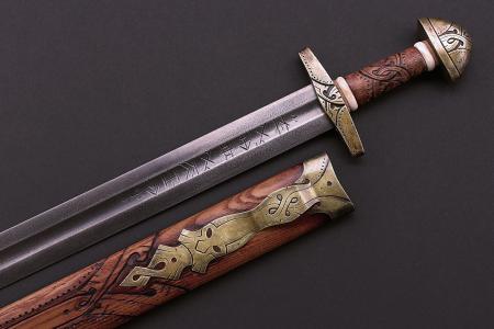 剑，武器，灰色的背景