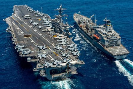 航母，美国海军，卡尔文森，船舶，USNS育空，武器，舰队