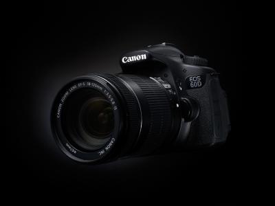 相机，60D，黑色背景，佳能