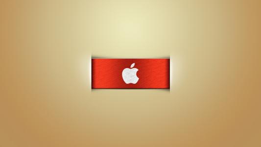 标志，红色，苹果，面料，背景，品牌