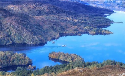 凯瑟琳湖，Trossachs，苏格兰，河，性质
