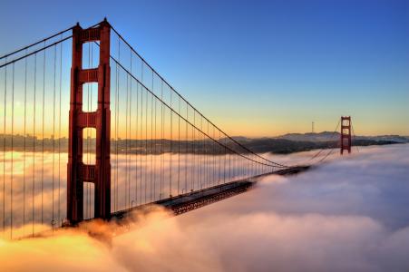 旧金山，城市，桥梁