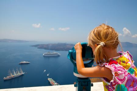 女孩，照片，希腊，船舶