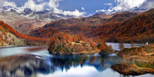 山，自然，秋天，美丽
