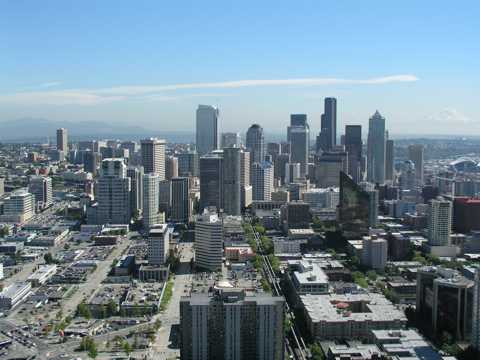 美国西雅图都市景物图片