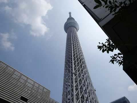 日本标志性建筑东京塔建筑光景图片