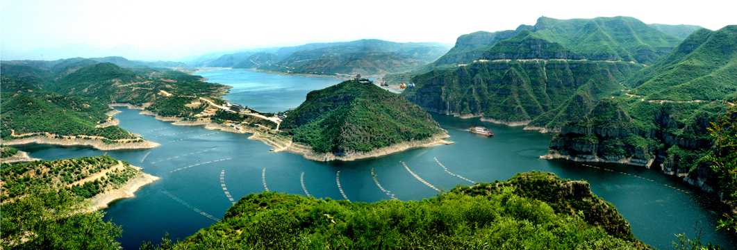黄河三峡全景图片