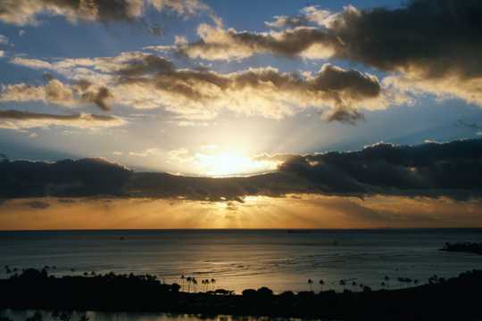 美国夏威夷檀香山光景图片