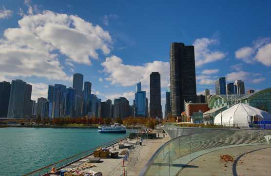 美国芝加哥海军码头景致图片