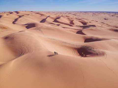 无边荒芜大漠景色图片