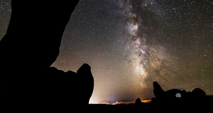 美国犹他州星空的繁星点点图片