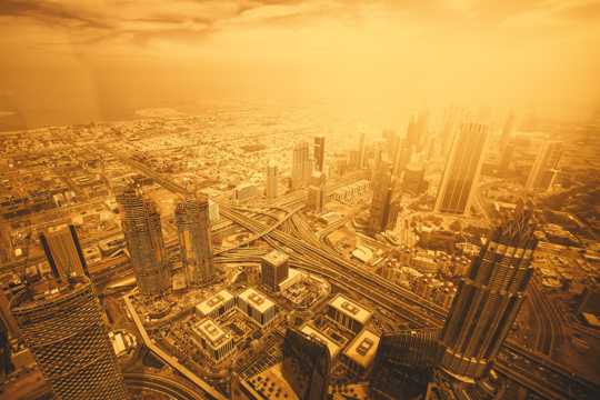迪拜阿联酋残阳图片