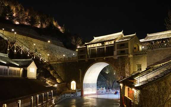 北京古北水镇夜景图片