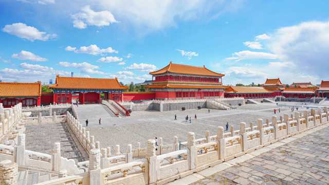 气魄恢宏的北京故宫博物院建筑景致图片