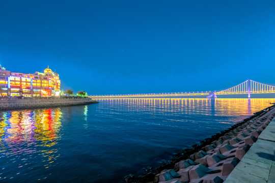 天津滨海夜景图片