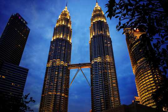 马来西亚吉隆坡双子塔建筑风光图片
