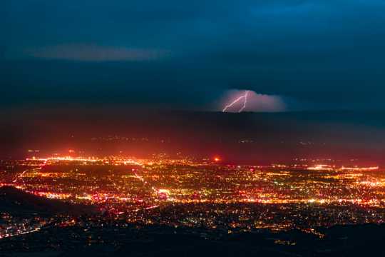 震撼的雷电景物图片