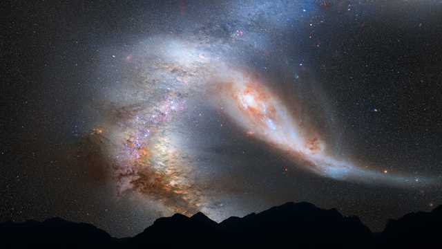 银河MM座夜空图片
